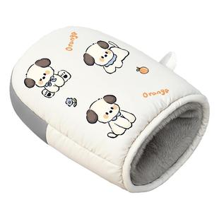 电动摩托车手把套冬季防寒保暖电瓶车手套防水挡风加绒加厚棉护手