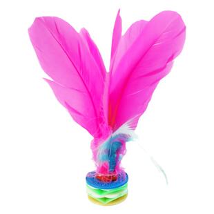 毽子儿童小学生比赛专业羽毛耐踢毛毽球大人运动专用腱子鸡毛花键