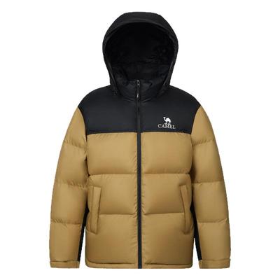 骆驼火山羽绒服男冬季2025新款加绒加厚保暖防寒短款面包服外套男