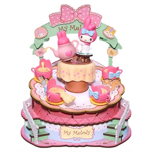 九木杂物社若来三丽鸥HelloKitty八音盒音乐盒diy积木生日礼物