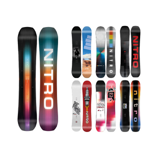 25NITRO尼卓单板滑雪板TEAM PRO全能刻滑滑行T1公园男彩虹Optisym