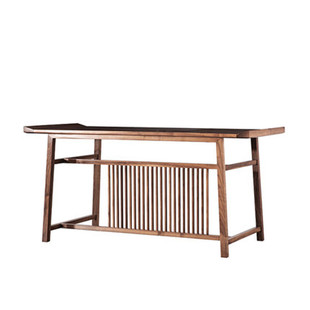 实木茶桌家用小茶台茶具套装一体新中式禅意功夫岩板大板老榆木原