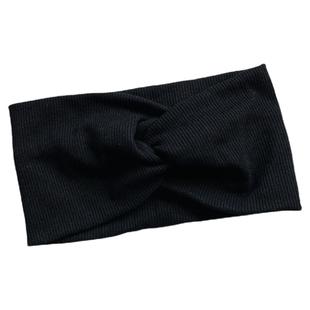 欧美复古交叉发带纯色简约外戴螺纹弹力发带女瑜伽运动洗脸束发带