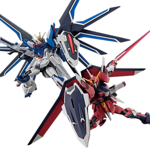 【自营】万代高达拼装模型HG SEED 非凡强袭飞升自由正义迅雷决斗