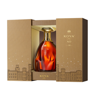 张裕可雅桶藏10年xo白兰地 700ml礼盒装单瓶 洋酒40度洋酒蒸馏酒