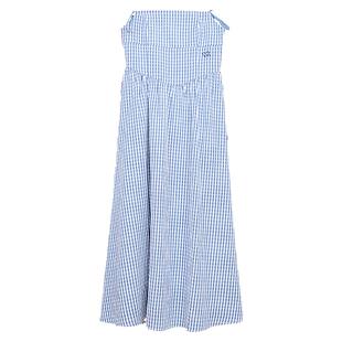MOUSSY 秋季新品文艺田园风格纹刺绣吊带连衣裙028ISA33-0007