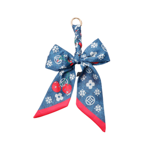 老花包丝巾挂件蝴蝶结时尚百搭菜篮子包包挂饰精致包包上的小挂饰