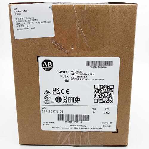 议价22F-B017N103罗克韦尔AB全新Powerflex4M变频器22FB017N103有