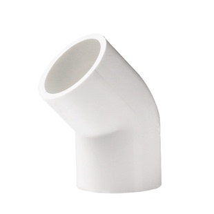 联塑PVC45度弯头联塑PVC给水配件接头鱼缸水族管件接头半弯水配件