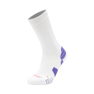 中国李宁跑步长袜男女秋专业马拉松田径反光运动高筒袜子AWLT067