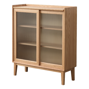 厂家直销全实木北欧餐边柜现代简约厨房储物柜小户型橱柜超薄酒柜