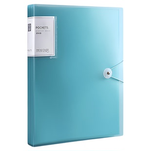 A4资料册挂绳文件夹透明插页琴谱乐谱夹大容量学生试卷分类收纳册