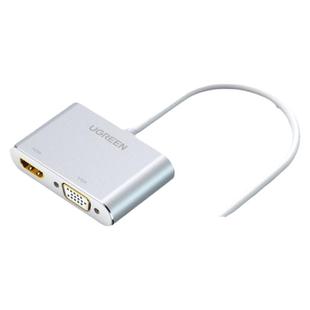 绿联 minidp转hdmi/vga电脑转换器dp接口雷电2扩展坞连接显示器投影仪外接转接头线适用苹果macbookair笔记本