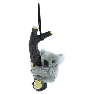 可爱毛绒考拉汽车挂饰创意萌趣减压车内后视镜挂件显示屏装饰品