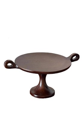 复古中古风耳朵果盘高脚托盘桌面装饰品收纳层架摄影双耳托盘