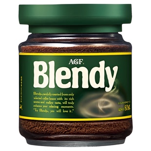【自营】AGF速溶blendy黑咖啡无糖即溶美式冷萃绿罐咖啡提神80g