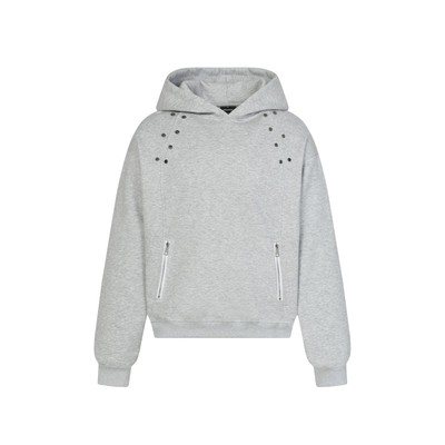 美式复古高街重磅连帽拉链卫衣