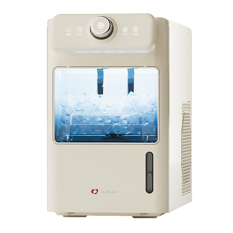美国卓朗商用制冰机小型家用摆摊专用全自动冰块制造机宿舍办公室