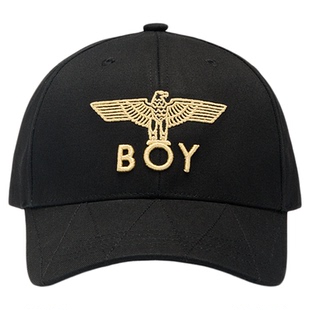 BOYLONDON夏季男女同款金色LOGO遮阳潮牌时尚简约朋克帽子N90035