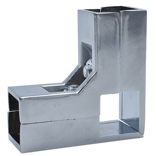 钢管扣卡25*25MM不锈钢方形管件连接件镀锌方管二通三通组合件