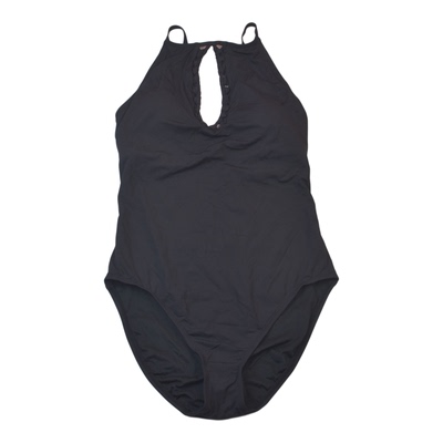 BLEU纯色连体泳衣大码泳装