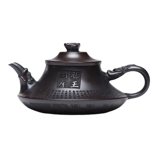 宜兴紫砂壶纯手工刻绘原矿古铜泥滕王阁序云炉茶壶泡茶家用凤鸣壶