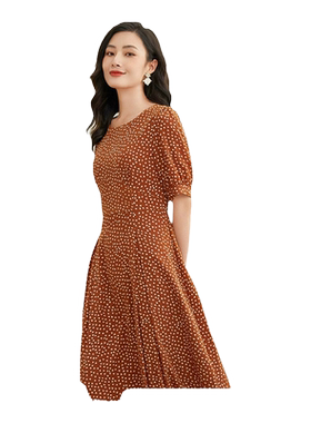乔万尼真丝连衣裙好看流行女重磅桑蚕丝夏季商场同款新品EF2E318