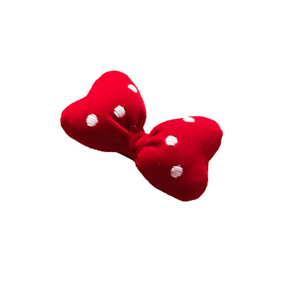 甜心米妮~红色波点蝴蝶结发夹