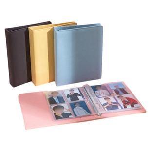 追星收纳四宫格紧凑加厚内页专辑小卡卡册5寸烧普收纳册定制七寸明信片收纳册ins小卡册四格韩国爱豆透卡活页