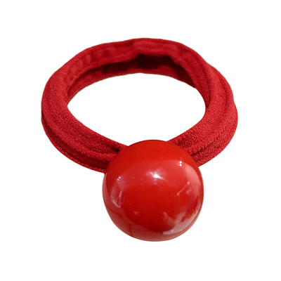 新年红色珠珠扎头头绳女新年发绳