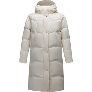 安踏六度芯羽绒服丨长款鸭绒保暖棉服女防泼水防寒外套162617914