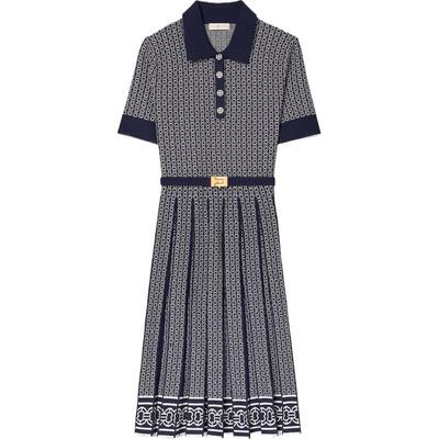 【线上专享】TORY BURCH 汤丽柏琦 提花短袖连衣裙 83621