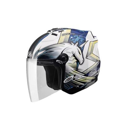 SOL摩托车头盔四季半盔尾灯设计