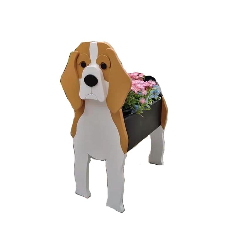 庭院阳台摆饰花园林花圃桌面摆件卡通宠物狗创意花盆Dog Planter3