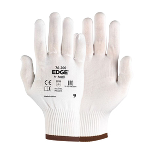 安思尔76-200手套弹力无缝针织无涂层可作内衬柔软舒适劳保工作