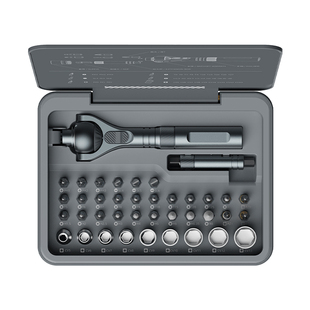 杜克棘轮螺丝刀套装RS2家用批头组合工具正反转弯头多功能螺丝刀