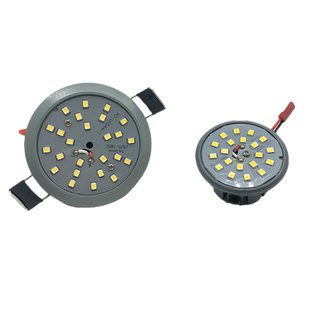 LED水晶吸顶吊灯3W5W一体化光源三色变光贴片灯泡配件220V小灯芯