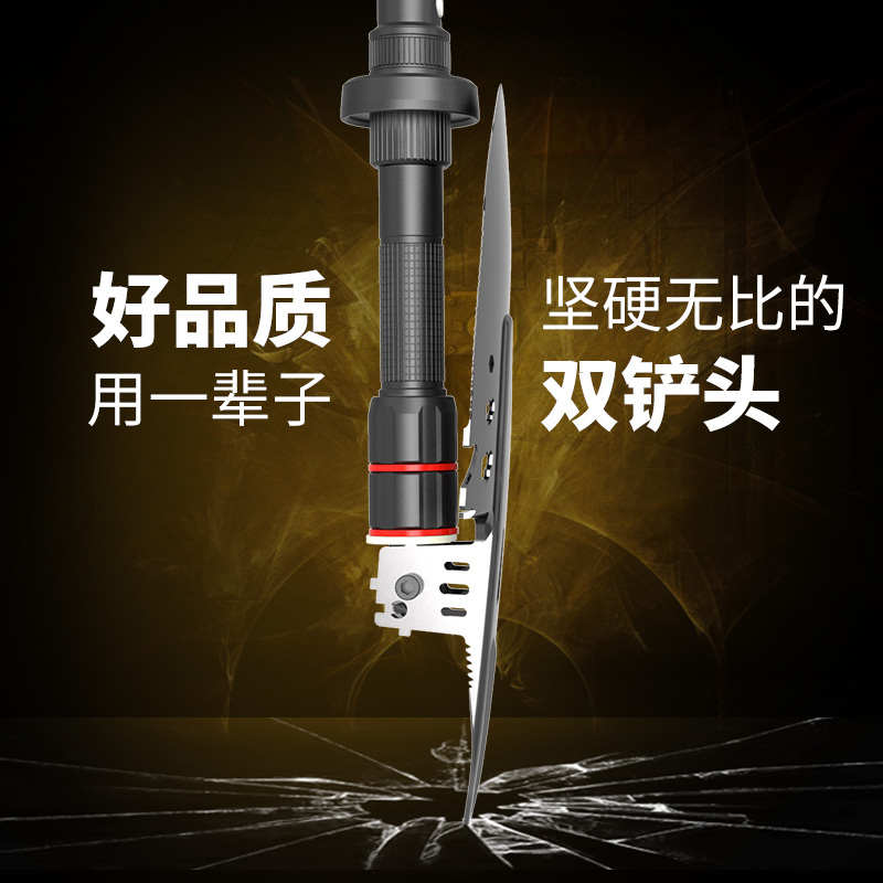 工兵铲多功能工铲子户外挖土车载铁锹版原品兵工铲锰钢锹