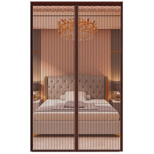 定制防蚊门帘大门磁性金刚网纱门纱窗防蝇虫别墅农村双开门帘定做