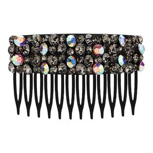 韩国东大门满钻发梳公主头倒插梳蓬松高颅顶神器刘海侧边碎发夹女