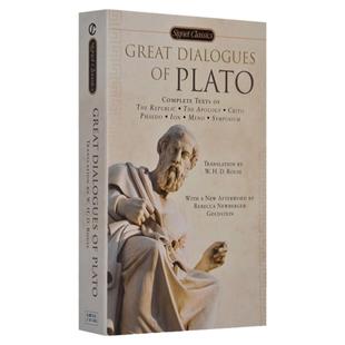 柏拉图对话录 英文原版 Great Dialogues of Plato 柏拉图对话集 理想国 世界经典文学哲学小说 Plato 文艺对话集全集正版英语书籍