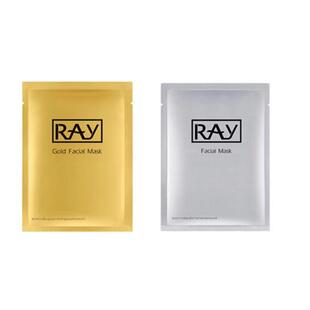 泰国进口妆蕾RAY补水面膜女男士正品金银色蚕丝保湿提亮晒后修复