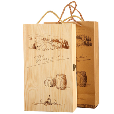 双瓶装通用版红酒木盒