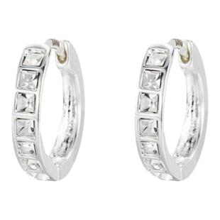 S925纯银针莫桑石耳环仿钻石耳扣轻奢高级感圈圈耳饰新款爆款气质