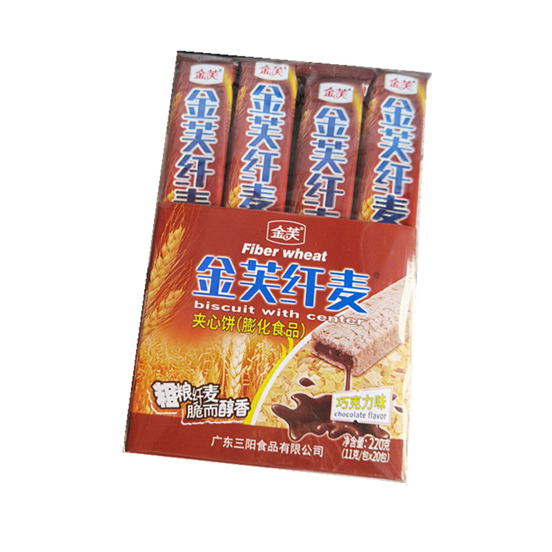 金芙纤麦威化长条盒装网红巧克力