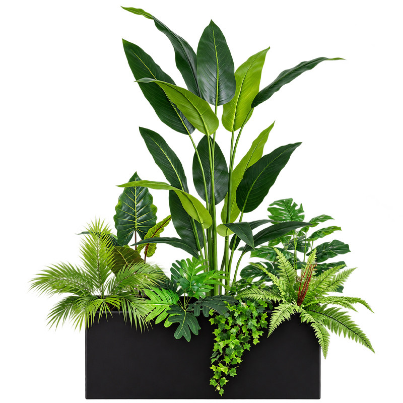 仿真绿植花箱隔断橱窗落地摆件