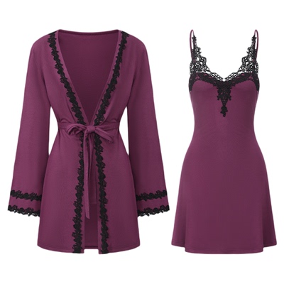 「LA」Scarlett·斯嘉丽丨静感系列*原创御姐感莫代尔睡裙家居服