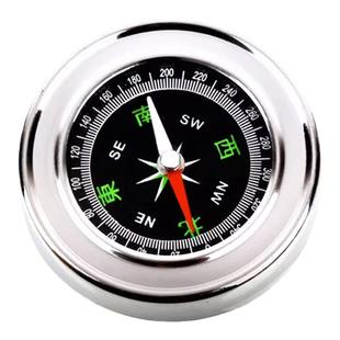 高精度指南针罗盘小学科学数学实验仪器车载户外运动便携装置教学仪器多功能儿童小学生用野外指北不锈钢金属