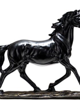 马到成功马摆件办公室新中式