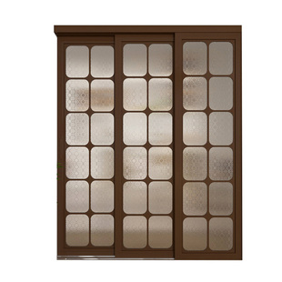 折叠门中古风阳台隔断门折叠门无下轨美式厨房推拉门复古屏风隔断